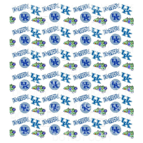 Kentucky Wildcats UK Sheet #2 Sublimation transfers - 13 x 9