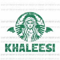 Khaleesi got Starbucks Sublimation transfers Heat Transfer