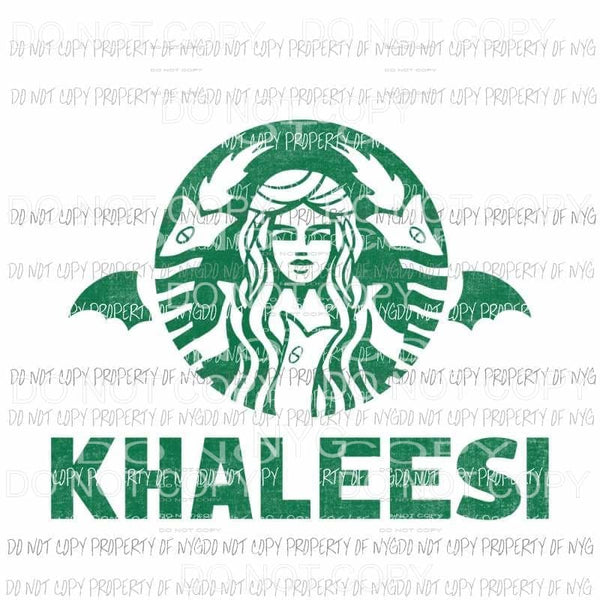 Khaleesi got Starbucks Sublimation transfers Heat Transfer