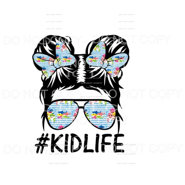 Kid Life baby shark # 1 Sublimation transfers - Heat 