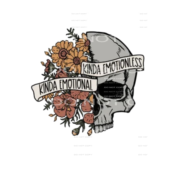 kinda emotionless skull # 2026 Sublimation transfers - Heat 