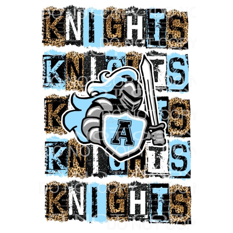martodesigns - Knights BLOCK # 106 Sublimation transfers