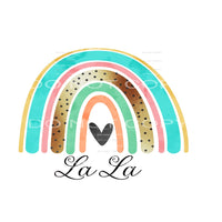 La La Rainbow Sublimation transfers - Heat Transfer