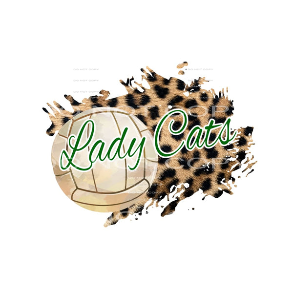 Lady cats Volleyball you choose Colors in dropdown menu 
