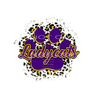 Ladycats Purple # 3 Sublimation transfers - Heat Transfer