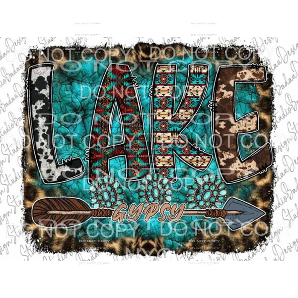 lake gypsy turquoise 1.00 Sublimation transfers - Heat 