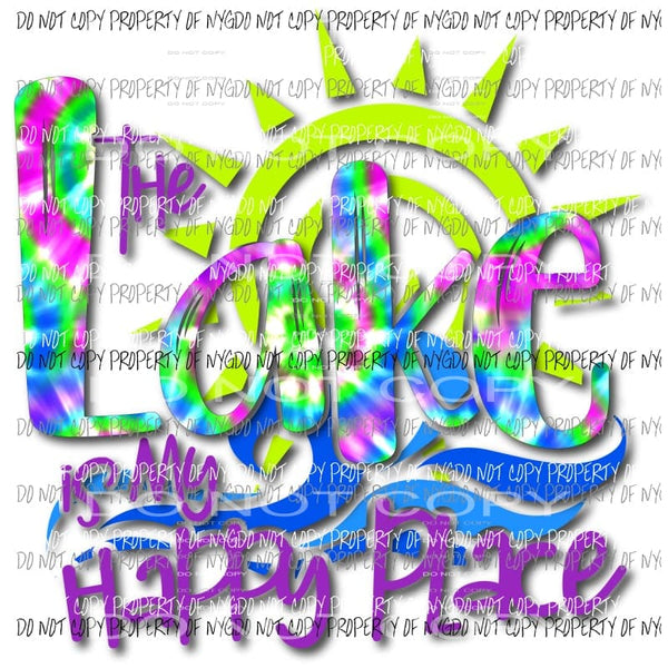 Lake Is My Happy Place #2 Sublimation transfers Heat Transfer