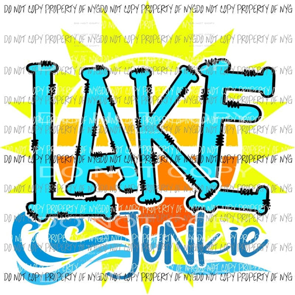 Lake Junkie #1 Sublimation transfers Heat Transfer