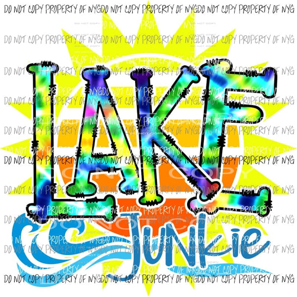 Lake Junkie #2 Sublimation transfers Heat Transfer