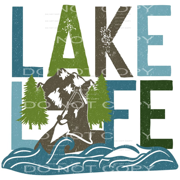 Lake Life #4162 Sublimation transfers - Heat Transfer