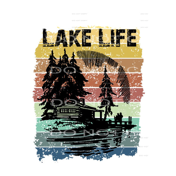 Lake Life # 6655 Sublimation transfers - Heat Transfer