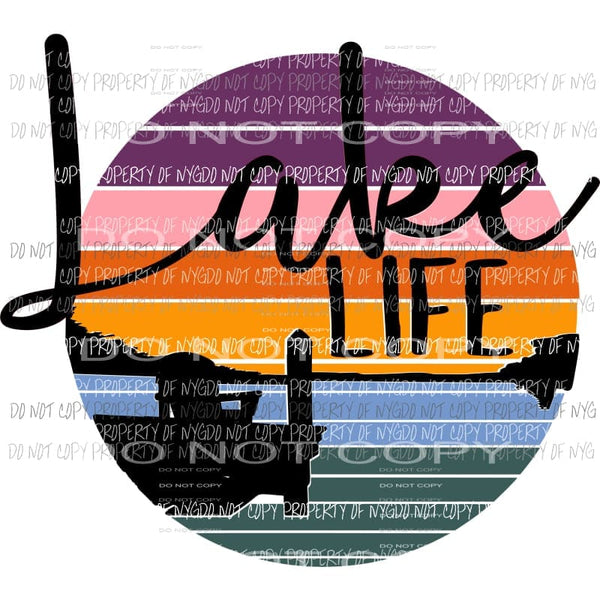 Lake Life # 8 Sublimation transfers Heat Transfer