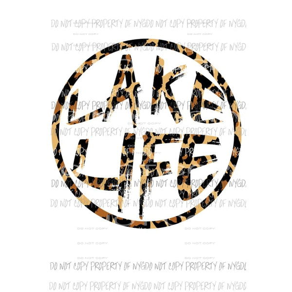 Lake Life Leopard Sublimation transfers Heat Transfer