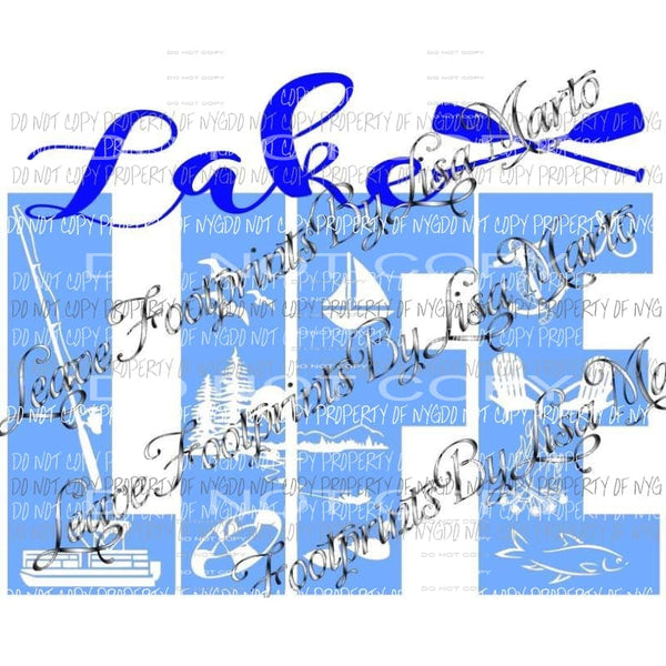 Lake Life sublimation transfer Heat Transfer