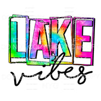 Lake Vibes Bright Colors Sublimation transfers - Heat 