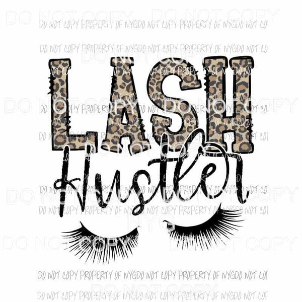 Lash Hustler leopard eyelashes Sublimation transfers Heat Transfer