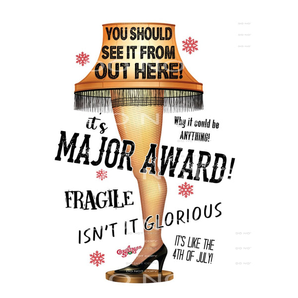 Leg Lamp A christmas Story # 2078 Sublimation transfers - 