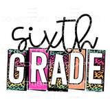 Leopard BLOCK 1st TO 6TH GRADES Sublimation transfers - Heat