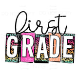 Leopard BLOCK 1st TO 6TH GRADES Sublimation transfers - Heat