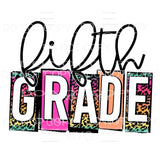 Leopard BLOCK 1st TO 6TH GRADES Sublimation transfers - Heat