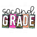 Leopard BLOCK 1st TO 6TH GRADES Sublimation transfers - Heat