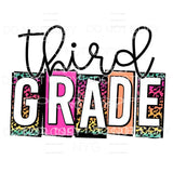 Leopard BLOCK 1st TO 6TH GRADES Sublimation transfers - Heat