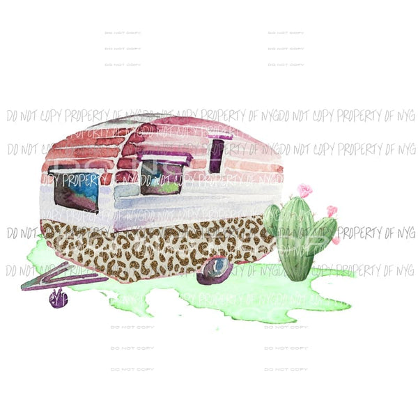 leopard camper sublimation transfer Heat Transfer