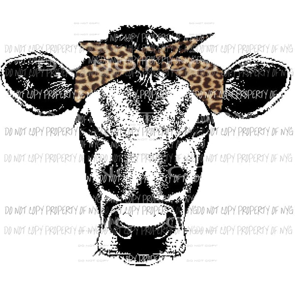 Leopard Cow # 4 Heat Transfer
