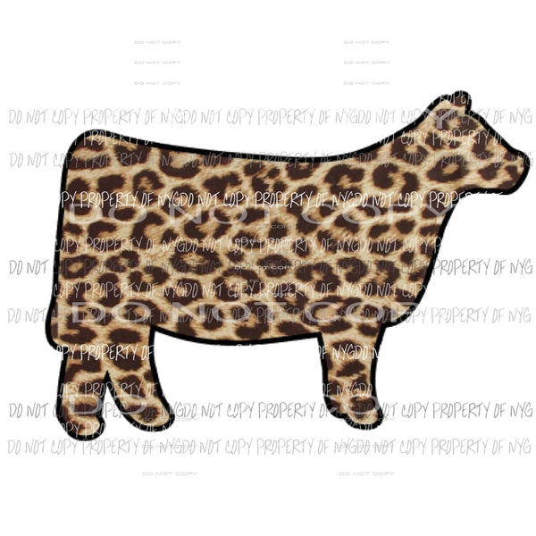 Leopard Cow Sublimation transfers Heat Transfer