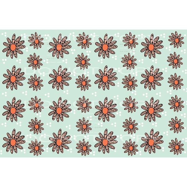 leopard daisy #4690 Sublimation transfers - Heat Transfer