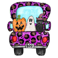 leopard halloween truck #8334 Sublimation transfers - Heat 
