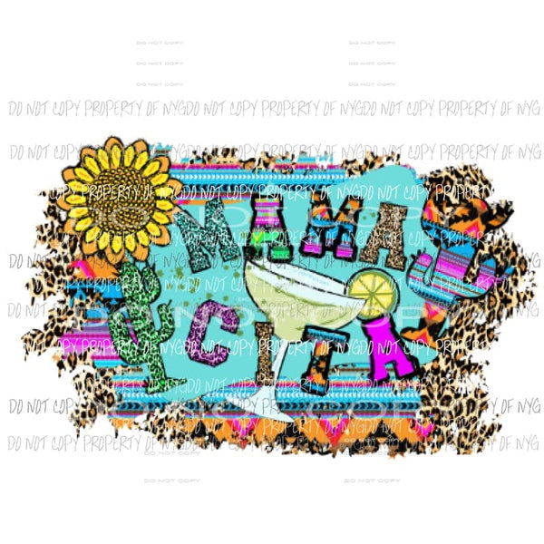 Leopard Mamacita Sublimation transfers Heat Transfer