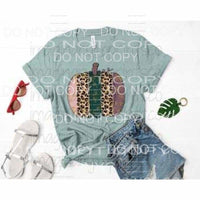Leopard Pink Gold Green Pink Pumpkin #116 Sublimation 