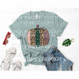 Leopard Pink Gold Green Pink Pumpkin #116 Sublimation 