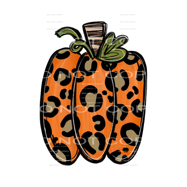 leopard pumpkin #7756 Sublimation transfers - Heat Transfer