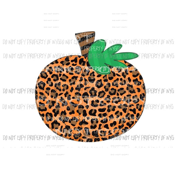 Leopard Pumpkin orange # 5 Sublimation transfers Heat Transfer