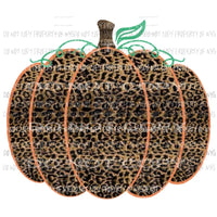 Leopard Pumpkin Sublimation transfers Heat Transfer