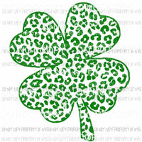 Leopard Shamrock green st partricks day Sublimation transfers Heat Transfer