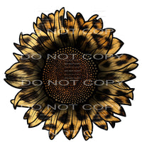 leopard sunflower #4475 Sublimation transfers - Heat 