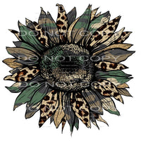 leopard sunflower #6690 Sublimation transfers - Heat 