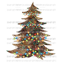 Leopard Turquoise Tree Sublimation transfers Heat Transfer