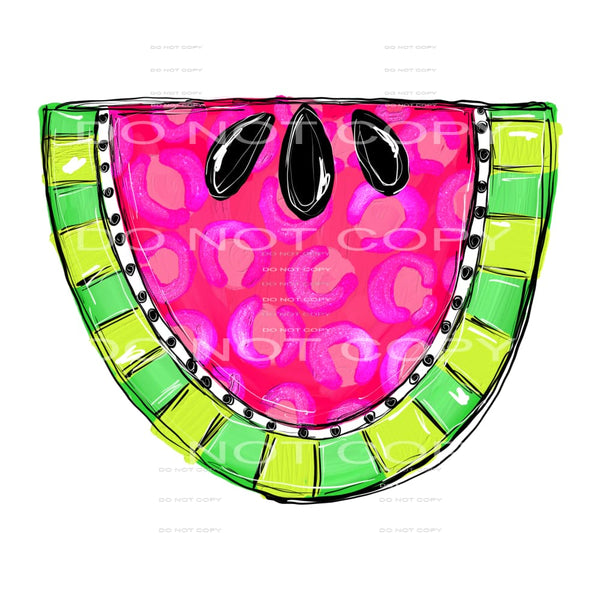leopard watermelon #6476 Sublimation transfers - Heat 