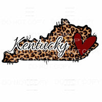Leopard with heart # 150 STATES All states in drop down menu