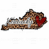 Leopard with heart # 150 STATES All states in drop down menu