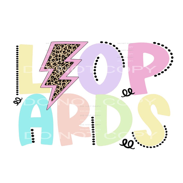 Leopards Pastel Dots Sublimation transfers - Heat Transfer