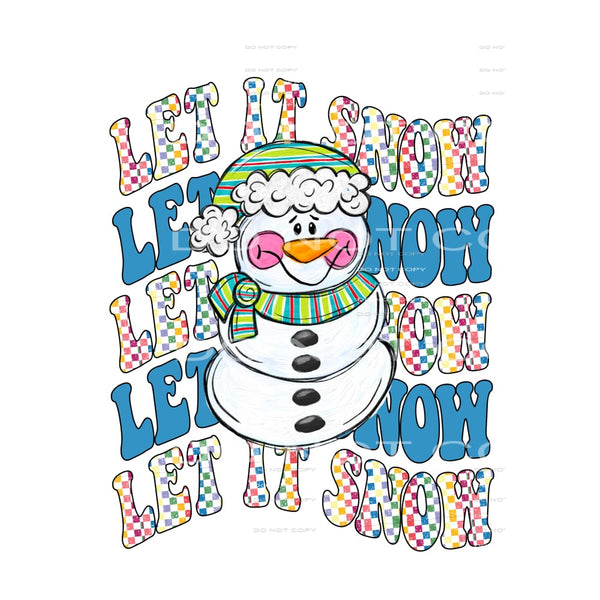 Let It Snow # 2144 Sublimation transfers - Heat Transfer