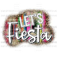 Let’s Fiesta leopard serape Sublimation transfers Heat Transfer