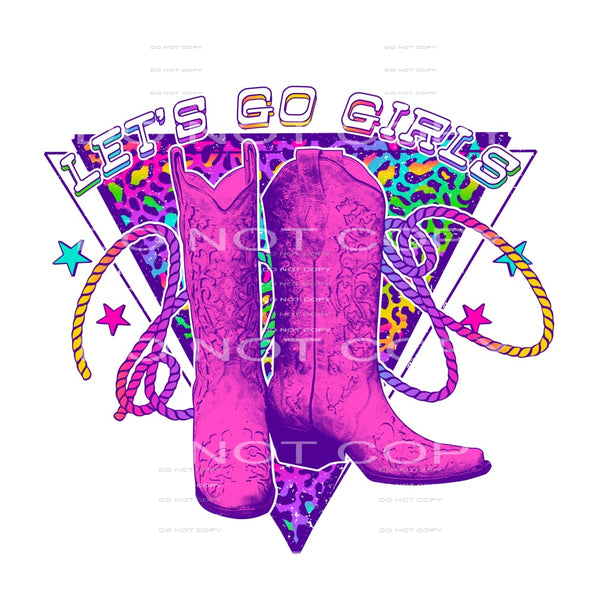 let’s go girls #6477 Sublimation transfers - Heat Transfer