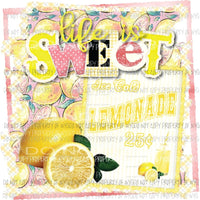 Life is sweet lemonade Sublimation transfers Heat Transfer