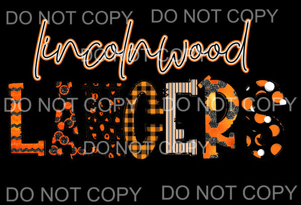 Lincolnwood Lancers # 529 Sublimation transfers - Heat 